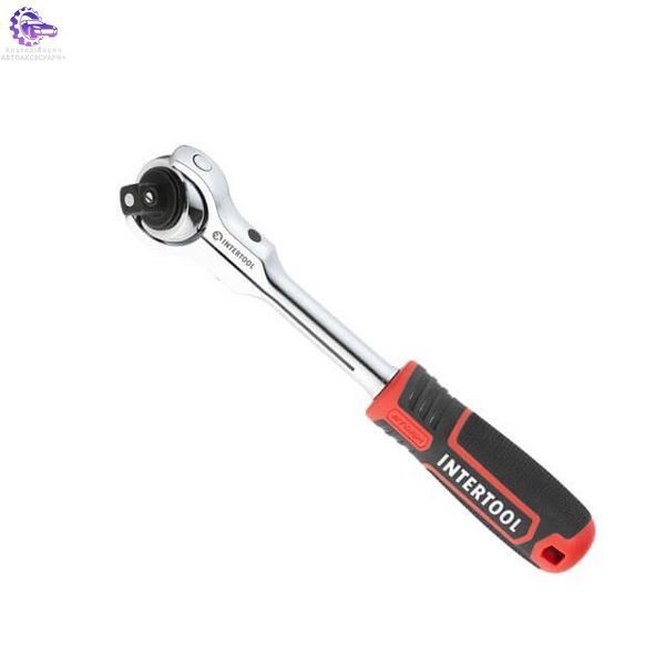 Рукоятка з храповим механізмом поворотна, 72 зуба 1/2 ", Cr-V STORM INTERTOOL (Арт. ET-8009) ET-8009 фото
