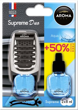 Ароматизатор Aroma Car Supreme Duo Slim Aqua 8мл 92253 92253 фото