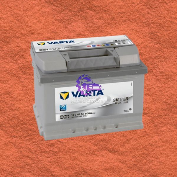 Автомобільний акумулятор VARTA Silver Dynamic D21 61Ah 600A R+ (LB2) (h=175) (Арт. 533085) 533085 фото