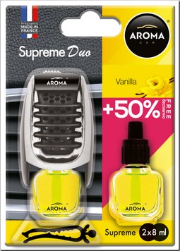 Ароматизатор Aroma Car Supreme Duo Slim Vanilla 8мл 92251 92251 фото