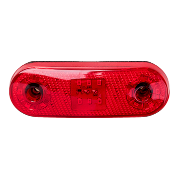 Повторювач Габариту Овальний 18 LED Червоний 12/24V (Комплект 2 шт.) (TH-1830-red) TH-1830-red фото