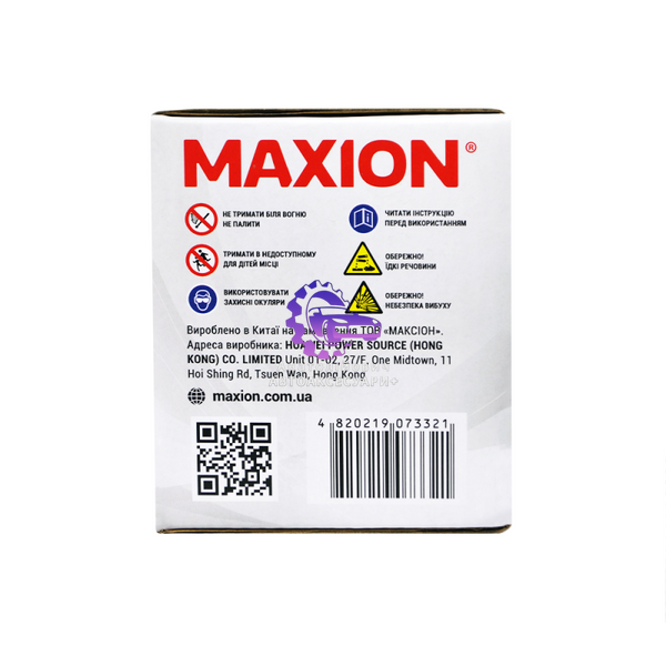 Мото акумулятор MAXION MXBM-YTX4L-BS AGM 12V, 4A, сухозаряджений без електроліту (Арт. MXBM-YTX4L-BS) MXBM-YTX4L-BS фото