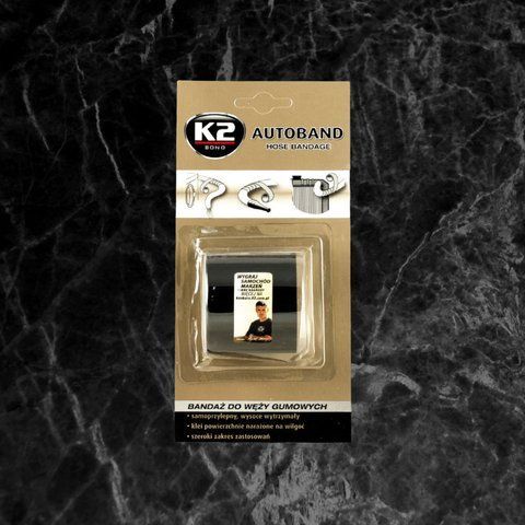 Стрічка ремонтна для шлангів K2 AUTOBAND 5см x 3м чорна (Арт. B3000) B3000 фото