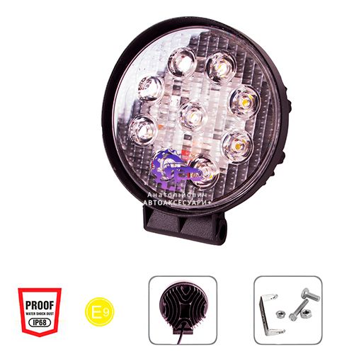 LED Робоча Фара PULSO WLP-27R1F2 FLOOD, 27W (WLP-27R1F2) WLP-27R1F2 фото