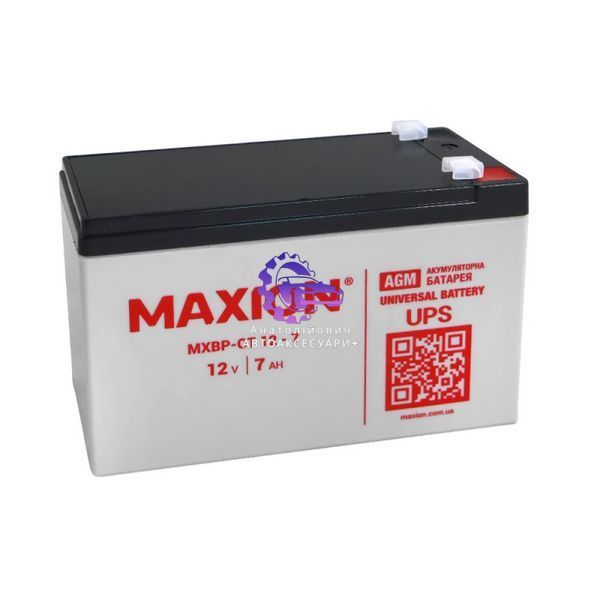 Акумулятор промисловий MAXION MXBP-OT 7-12 (12V, 7Ah) AGM (Арт. MXBP-OT 7-12) MXBP-OT 7-12 фото