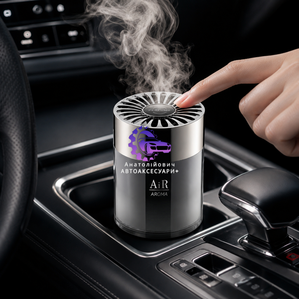 Ароматизатор у машину AirGel Black гелевий у банці для підстаканника чорний XX-010-4 XX-010-4 фото