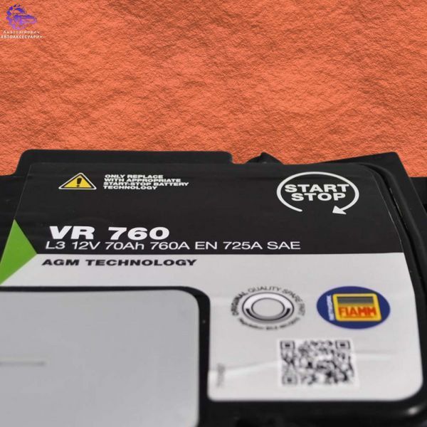 Автомобільний акумулятор FIAMM Ecoforce AGM 70Ah 760A R+ VR760 (L3) Італія (Арт. 7906200) 7906200 фото