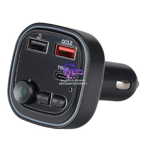 FM-модулятор VOIN W-3304 BT 5.0, QC3.0, Type-C, Hands Free W-3304 фото
