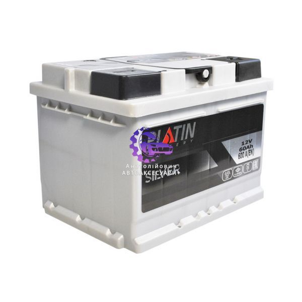 Автомобільний акумулятор PLATIN Silver MF 60Ah 600A R+ (L2) (Арт. 5602677) 5602677 фото