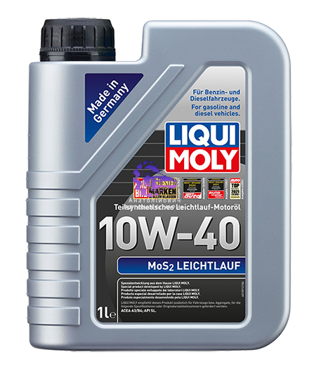 Liqui Moly MoS2 Leichtlauf 10W-40 1 л &ndash; напівсинтетика з молібденом 2626 фото