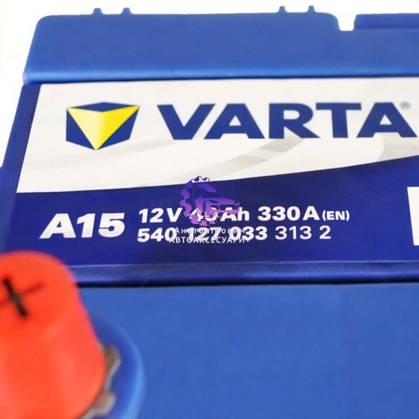 Автомобільний акумулятор VARTA Blue Dynamic Asia (A15) 40Ah 330A L+ (B19 т. к.) (Арт. 533059) 533059 фото