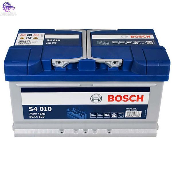 Автомобільний акумулятор BOSCH (S40 100) (LB4) 80Ah 740A R+ (h=175) (Арт. 0092S40100) 0092S40100 фото