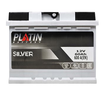 Автомобільний акумулятор PLATIN Silver MF 60Ah 600A L+ (L2) (Арт. 5602661) 5602661 фото