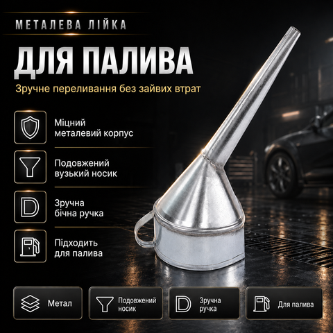 Лійка металева коса FM002 для Volkswagen T4 T5 LT34 LT35 Mercedes-Benz Sprinter