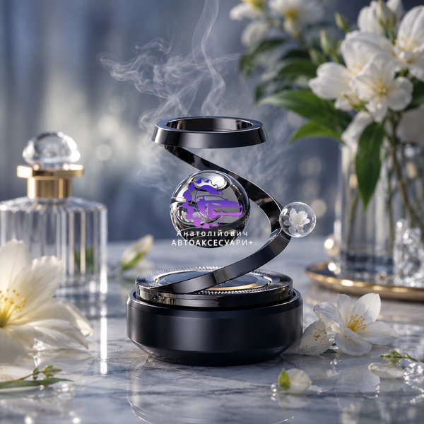 Ароматизатор на сонячній батареї &ldquo;Куля левітації&rdquo; Osmanthus fragrans унісекс чорний XX-001-4 XX-001-4 фото