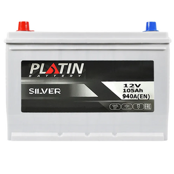 Автомобільний акумулятор PLATIN Silver Asia SMF 105Ah 940A L+ (N70) н.к. (Арт. 6002276) 6002276 фото