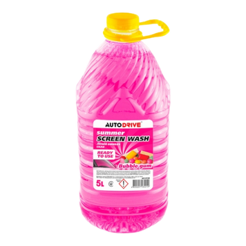 Омивач скла літній AutoDrive Summer Screen Wash Bubble Gum PET 5л (Арт. AD0134) AD0134 фото