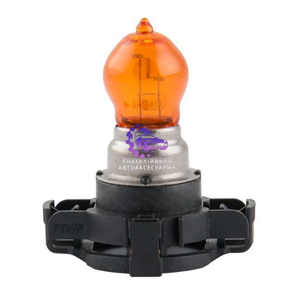 Галогенова лампа Brevia PY24W 12V/24V PGU20/4 AMBER Power +30% CP (Арт. 12229C) 12229C фото