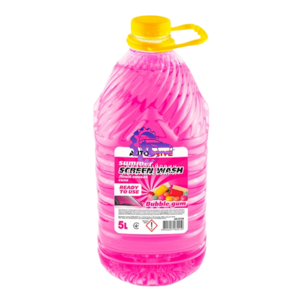 Омивач скла літній AutoDrive Summer Screen Wash Bubble Gum PET 5л (Арт. AD0134) AD0134 фото