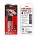 Набір Г-подібних TORX ключів 9 одиниць, Cr-V, MAXION MXTL- PT9, (1.5-10мм) (Арт. MXTL- PT9) MXTL- PT9 фото 3