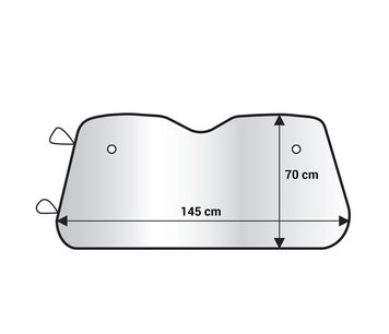 Сонцезахисна Шторка AMIO 14570 для Лобового Скла (145х70 см) - Захист від Сонця і Перегрівання 14570 фото