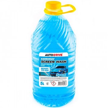 Омивач скла літній AutoDrive Summer Screen Wash Sport PET 5л (Арт. AD0136) AD0136 фото