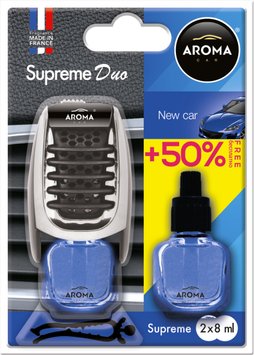 Ароматизатор для авто Aroma Car Supreme Duo Slim "New Car" 8 мл (Артикул 92518) 92518 фото