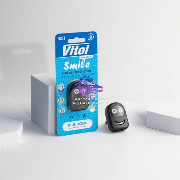 Освіжувач повітря для авто Vitol Smile VS01 Blue Ocean 4мл (арт. VS01) VS01 фото
