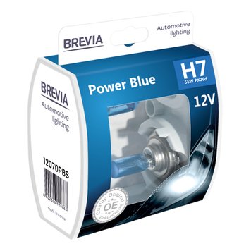 Галогенова лампа Brevia H7 12V 55W PX26d Power Blue S2, 2 шт (Арт. 12070PBS) 12070PBS фото