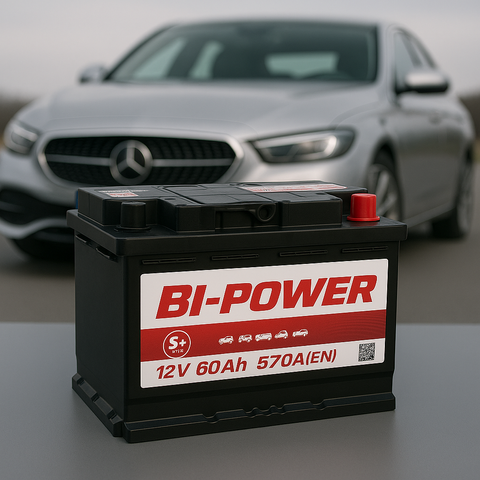 Акумулятор автомобільний Bi Power 60Ah 12V Euro 570A(EN) L+ (Арт. KLVRW060-01) KLVRW060-01 фото