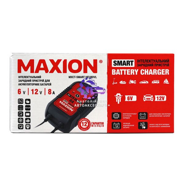 Інтелектуальний зарядний пристрій MAXION MXCT SMART HFU8DVL (6/12V, 4/8A) (Арт. MXCT-HFU8DVL) MXCT-HFU8DVL фото