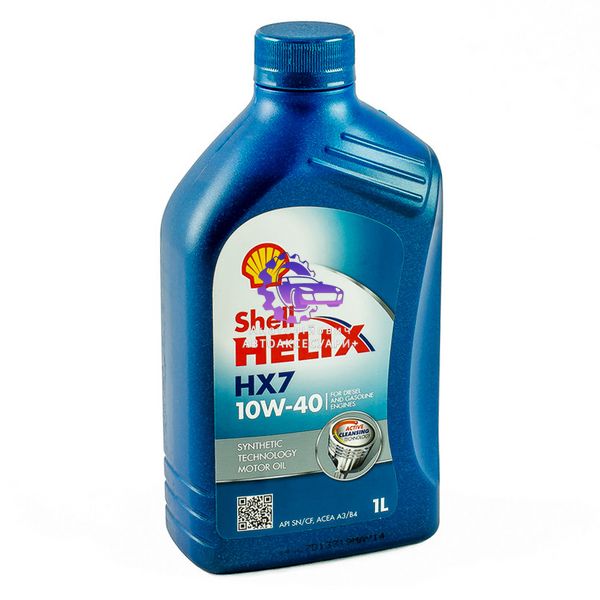 Моторна олива напівсинтетична SHELL Helix HX7 10W-40, 1 л (550053736) 550021881 фото