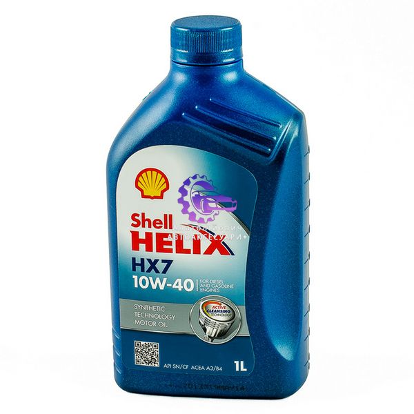 Моторна олива напівсинтетична SHELL Helix HX7 10W-40, 1 л (550053736) 550021881 фото