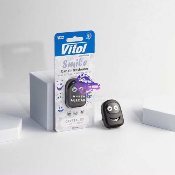 Освіжувач повітря для авто Vitol Smile Crystal Ice 4мл (арт. VS02) VS02 фото