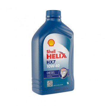 Моторна олива напівсинтетична SHELL Helix Diesel HX7 10W-40, 1 л (550046646) 550046646 фото