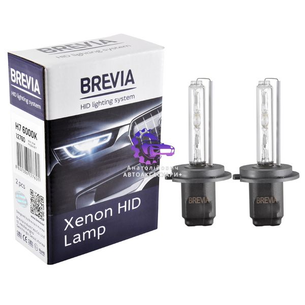 Ксенонова лампа Brevia H7 6000K 85V 35W PX26d KET, 2 шт (Арт. 12760) 12760 фото