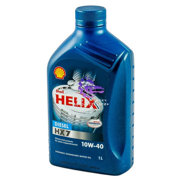 Моторна олива напівсинтетична SHELL Helix Diesel HX7 10W-40, 1 л (550046646) 550046646 фото