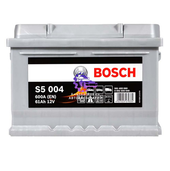 Акумулятор BOSCH S5 004 61 Ah 600 А R+ / LB2 (арт. ak0092S50040) ak0092S50040 фото