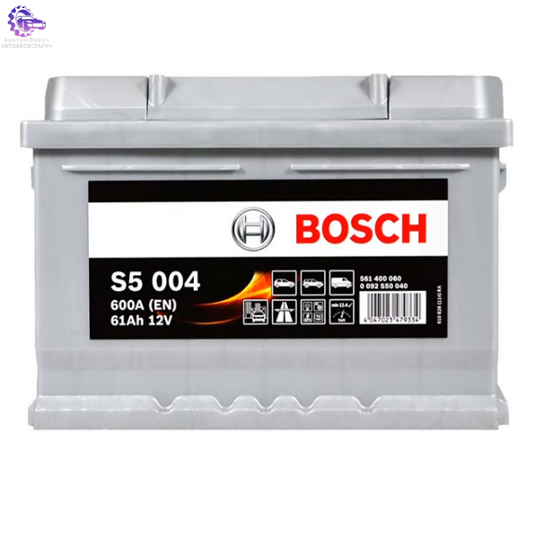 Акумулятор BOSCH S5 004 61 Ah 600 А R+ / LB2 (арт. ak0092S50040) ak0092S50040 фото