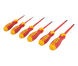 Набір ізольованих викруток 6 од VDE (SL0.4 * 2.5 * 75мм, SL0.8 * 4.0 * 100мм, SL1.0 * 5.5 * 125мм, PH0 * 60мм, PH1 * 80мм, PH2 * 100мм), STORM INTERTOOL VT-3606 фото 5