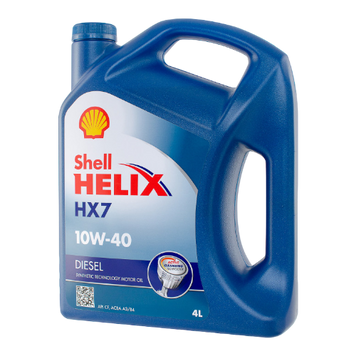 Моторна олива напівсинтетична SHELL Helix Diesel HX7 10W-40, 4 л (550046310) 550046310 фото